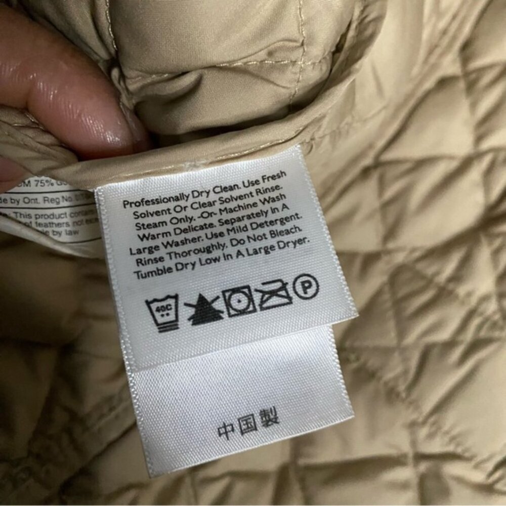 Eddie Bauer Women's Tan Quilted Lightweight Goose Down Vest - Picture 8 of 10